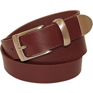 Pierre Cardin Cintura In Pelle Uomo Grana Intera, Marrone Scuro, Larghezza 4 Cm, Taglia 130, Con Sacca