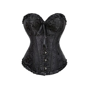 Corsetto Con Gonna Donna Stile Vintage - Reggiseno Steampunk, Regolabile, Per Cosplay E Serate - Foto 13