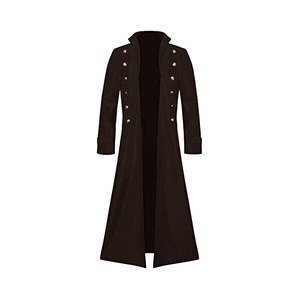Cappotto a Doppio Petto con Fantasia Tagliatore / Nero