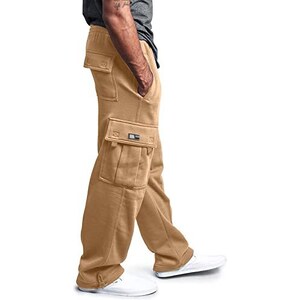 Dinnesis Pantaloni Da Allenamento Da Uomo, In Corda Larga, Tinta Unita - Foto 8