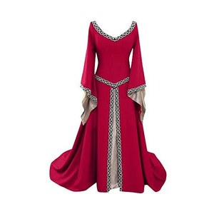 Abito Rinascimentale Medievale Per Ragazze - Senza Spalle Steampunk Gotico, Con Allacciatura, Per Halloween E Carnevale - 3