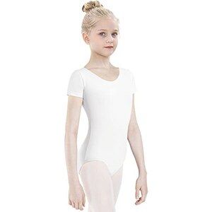 Costume Danza Classica Body Danza Bambina Con Strass - Unitard Maniche Lunghe Per Ginnastica E Balletto Costume Pattinaggio - Foto 2