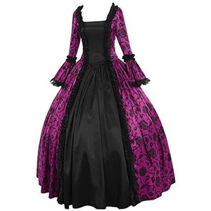 Costume medievale tradizionale da donna, vintage, rinascimentale, abito da sera con cappuccio, lunghezza del pavimento, per cosplay, carnevale, performance, a tromba, grigio., S Costume medievale tradizionale da donna, vintage, rinascimentale, abito da sera con cappuccio, lunghezza del pavimento, per cosplay, carnevale, performance, a tromba, grigio., S