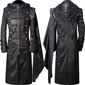 Punk Rave Mens Gotico Mattina Giacca Tailcoat Nero Steampunk Vittoriano Matrimonio Nero S 108014916