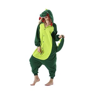 ULEEMARK Kigurumi Pigiama Anime Cosplay Halloween Costume Attrezzatura Adulto Animale Onesie Unisex, Grigio Procione per Altezze da 140 a 187 cm