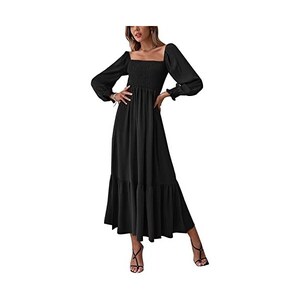 Abito Premaman Floreale Maniche Lunghe - Scollo Quadrato E Tessuto Morbido