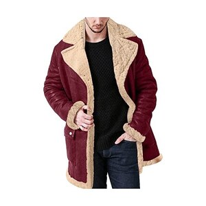 Giacca In Vera Pelle Bovina Uomo – Vintage, Morbida E Resistente, Per Moto, Lavoro O Feste, Colore Marrone
