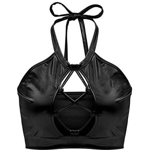 Eauptffy Reggiseno Cotone Senza Ferretto, Reggiseno Imbottito Invisibile, Stile Gilet Taglie Forti Seamless Senza Cuciture Seno Supporto Modellante Tinta Unita Confortevole - 6
