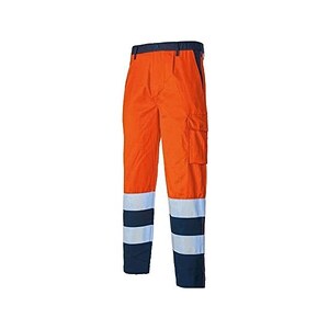 Pantalone Da Lavoro Multitasche Alta Visibilit&agrave; 100% Cotone P&amp;P Loyal AVB02 204