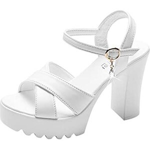 Sandali Donna Con Tacco A Blocco COZOCO – Altezza 5,5 Cm – Chiusura A Fibbia – Sintetico - 5