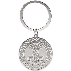 TEAMER Portachiavi In Acciaio Inox Con Nodo Celtico E Strega - Ciondolo Geometrico Vintage Per Donne E Uomini - Gioiello Antigraffio