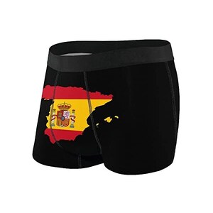 Slip Boxer American Flag Mutande Uomo Elasticizzato Boxer Uomo Slip Microfibra Boxer da Uomo per Uomo, papà, Ragazzo S