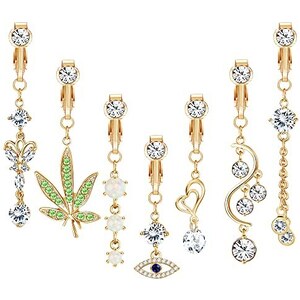 Set 4 Piercing Ombelico Finti - Anelli Decorativi 16G 10mm In Acciaio Inox, Perfetti Per Ogni Occasione - Foto 2