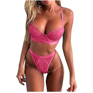 Completo Estivo 2 Pezzi Per Donna In Pizzo Floreale Trasparente - Top A Tubo E Pantaloni Vita Alta, Taglie S/M/L