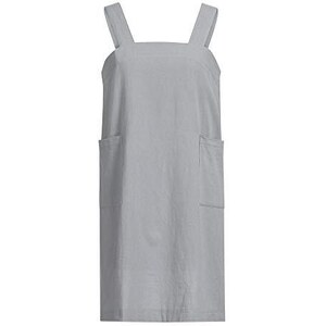 Grembiule in lino e cotone, grembiule con salopette per le donne abito in lino senza maniche in cotone cucina per la casa fioraio, grembiuli larghi da taschino, vestito da cucina, giallo