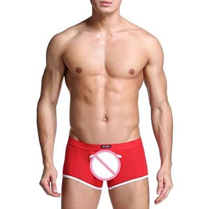 Slip Uomo Trasparente Vita Bassa &ndash; Intimo Elasticizzato In Nylon, Modello Perizoma/Marsupio, Taglia Unica