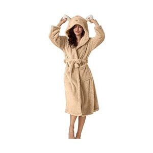 RSLOVE - Accappatoio da donna in raso con pizzo, vestaglia kimono in