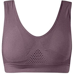 Reggiseno Sportivo Donna Push Up - Bralette Fitness Senza Ferretto, Schiena Scoperta, Yoga E Running - Foto 7