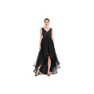 Ever-Pretty Abito Midi Elegante Con Scollo A V E Gonna Asimmetrica - Perfetto Per Cerimonie E Feste EG51159