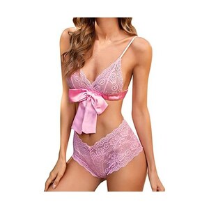 Lingerie Sexy Donna - Slip Aperti In Rete Con Copricapezzoli, Set Sensuale - Foto 13