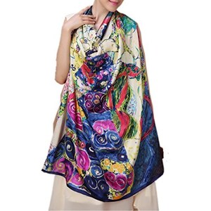 Sciarpa Grande In Seta LA FERANI 130x130 Cm, Rosa Con Fiori, Foulard Stola Donna, Nuovo Con Etichette - Foto 2