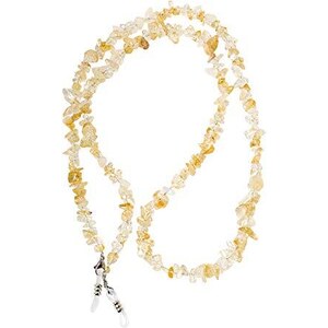 4 Catenelle Occhiali Donna - Con Perlina E Anelli Silicone Antiscivolo, 70cm