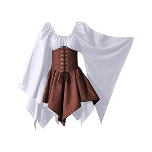 Abito Floreale Vittoriano Scarlet Darkness - Con Corsetto E Spalline, Tessuto Poliestere Elastan, Taglie Donna - Foto 12