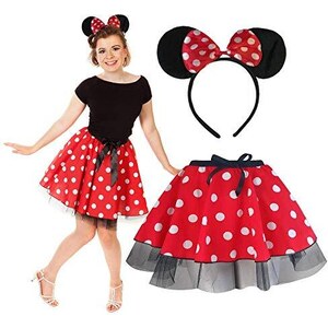 10 DIY Minnie Mouse Costume Ideas In Pink And Red Colors - Julie Ann Art - Foto 4