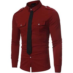Camicia In Flanella JupiterSecret Da Uomo, Maniche Lunghe, A Quadri, Con Due Tasche, Rossa, Taglia XXL, Morbida E Calda - 5