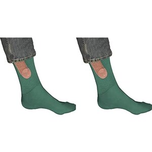 PETIBU 4 paia di calzini da uomo divertenti in cotone, regali originali da uomo retrò, 40-46
