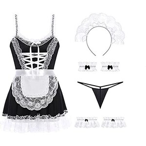 XCSM Sexy Lingerie di pizzo Costume da cameriera Lolita Outfit Cosplay ...