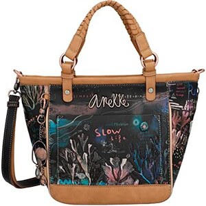 Anekke Borsa A Tracolla Donna – Ecopelle Multicolore – Doppio Scomparto – Collezione Amazzonia 26x18x7 Cm - 4