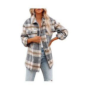 Cappotto Lungo In Lana Plaid Donna – Elegante E Caldo Per Autunno/Inverno, Il Tuo Capospalla Preferito!