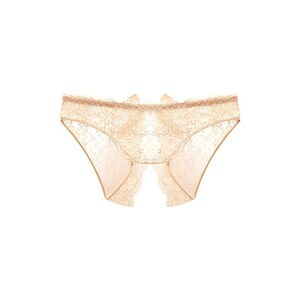 Hxiaen Mutande Da Donna Con Fiocco Pizzo Sexy Senza Lasciare Traccia In Seta Di Ghiaccio A Vita Bassa Biancheria Intima Lunga Beige L 122651838