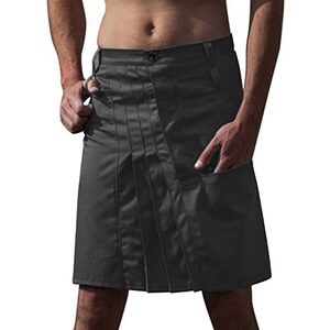 Kilt écossais Pour Homme (Uomo) En Tartan Rouge - Coton Plissé, Costume Cosplay Highland, Neuf Avec étiquettes