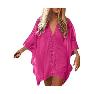 Copricostume Donna Uncinetto Con Spalline Sottili – Prendisole Spiaggia Scollato Elegante