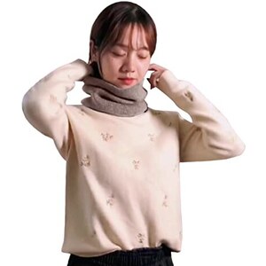 1 Pezzo Sciarpa Lavorata A Maglia Semplice, Spessa E Calda - Foto 5