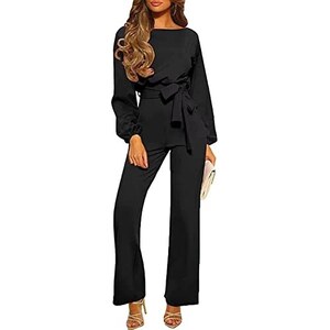 Overall donna scollata zip aderente pinup tutina intera pantaloni nuova