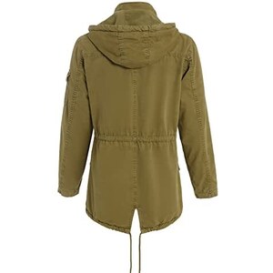 BOTCAM Cappotto da uomo taglie forti, medio, caldo, tinta unita