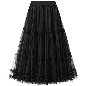 Onsoyours Gonna in Tulle da Donna, con Media Lunghezza, a Forma