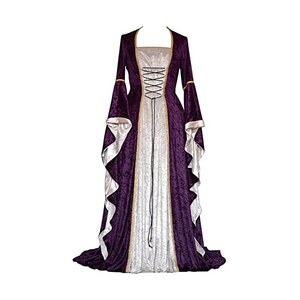 Abito Medievale Donna Halloween Rinascimentale - Vestito Gotico Principessa In Poliestere/Spandex - Foto 6
