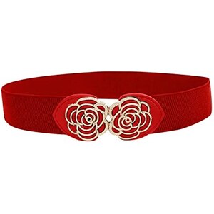 Cintura donna rivestita in pelle scamosciata