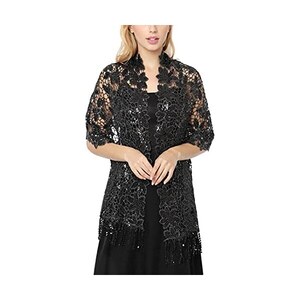 Sciarpa Boho Beach Sciarpa Triangolare In Pizzo Floreale Per Donna - Trasparente, Con Nappe, Elegante, Per Testa O Spalle Sciarpa Triangolo Leggera Per Testa E Spalle - Foto 7