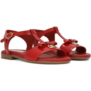 Scarpe Con Cinturino A T Camper Savina Per Bambina - Pelle Resistente, Suola In Gomma, Colore Giallo Pastello