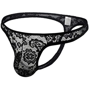 Slip Uomo Intimo Mutandine Sissy Lucido Morbido Raso Lingerie Volant - Foto 2