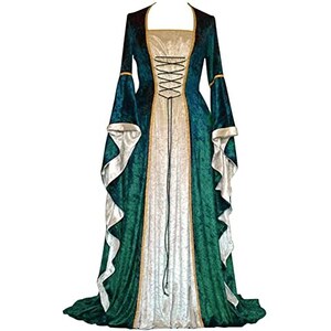 Abito Gotico Donna Vestiti Maxi Vintage Celtic Medievale Pavimento Lunghezza Rinascimentale Gotico Cosplay Costume Partito Vestito Costume Principessa Donna Abito Gotico Donna Vestiti Maxi Vintage Celtic Medievale Pavimento Lunghezza Rinascimentale Gotico Cosplay Costume Partito Vestito Costume Principessa Donna