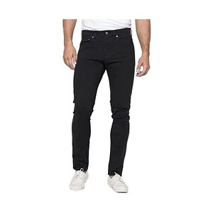 Carrera Jeans Pantalone Uomo In Velluto Di Cotone – Modello Dritto – Vita Regular – Chiusura Con Zip – Nero (Taglia 48)