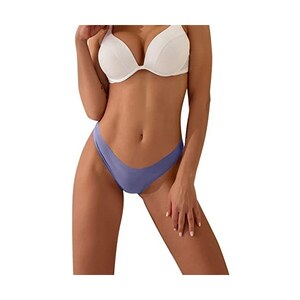 ABAFIP Body Mankini Uomo Semi Trasparente Viola - Lingerie Costume Bagno - 2