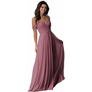 FEAPHY Abito Vintage Gotico In Chiffon Per Donna – Scollo A V, Vita Alta, Maniche Svasate, Midi, Per Halloween E Cocktail