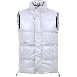 Gilet In Piuma Senza Maniche Con Cappuccio E Orecchie Da Orso - Per Neonato E Bambina, Taglia 140, Stile Casual - Foto 7